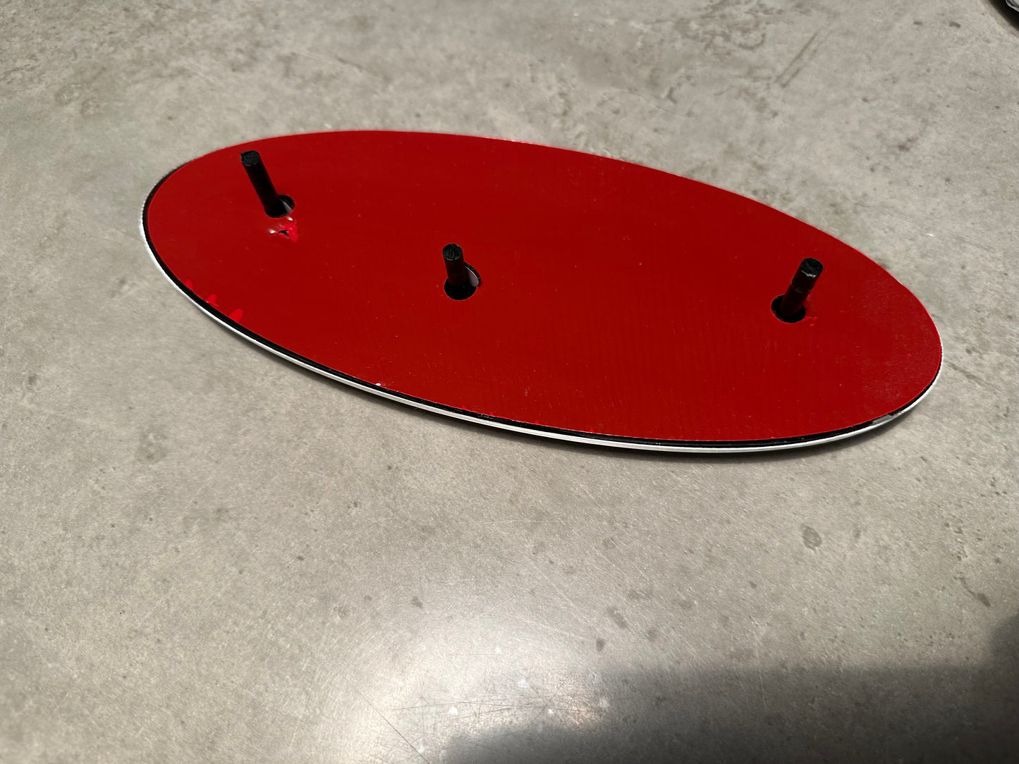 9 and 7 inch Compatible Ford Oval Badge BlackChrome transit MK6 MK7 Ranger Front & Rear