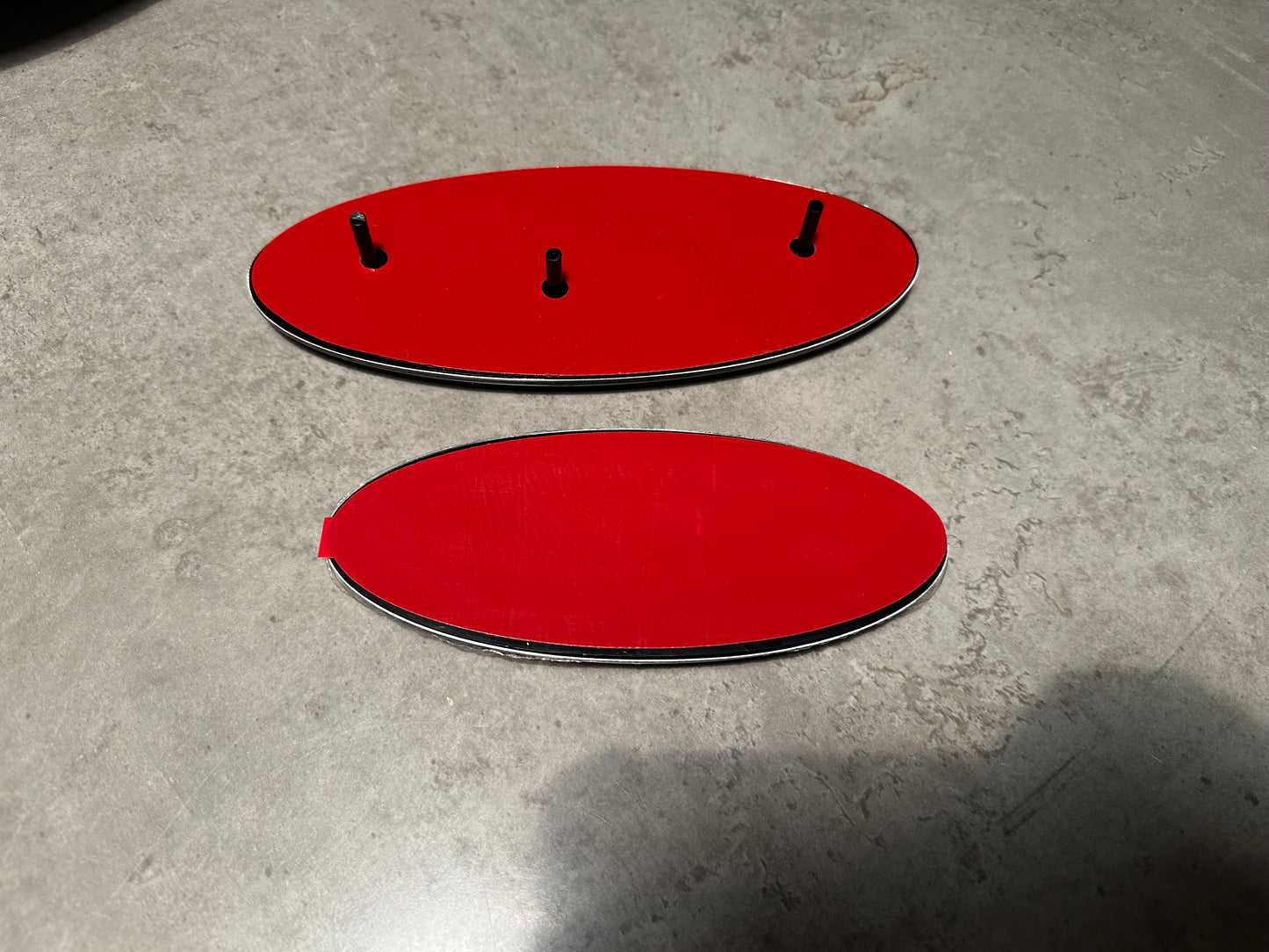 9 and 7 inch Compatible Ford Oval Badge BlackChrome transit MK6 MK7 Ranger Front & Rear