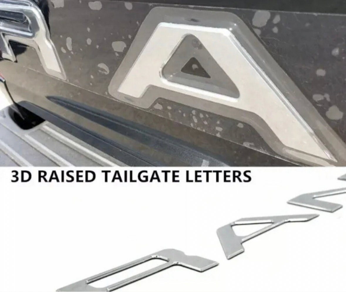 Tailgate Emblem 3D For Ford Ranger Sticker Decal Logo finished in matt BLACK will not fit the new 2024 t9 model