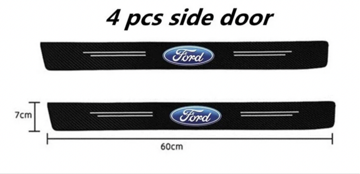 ford sill protector sticker Carbon Fiber Decorative Strip Door name plate