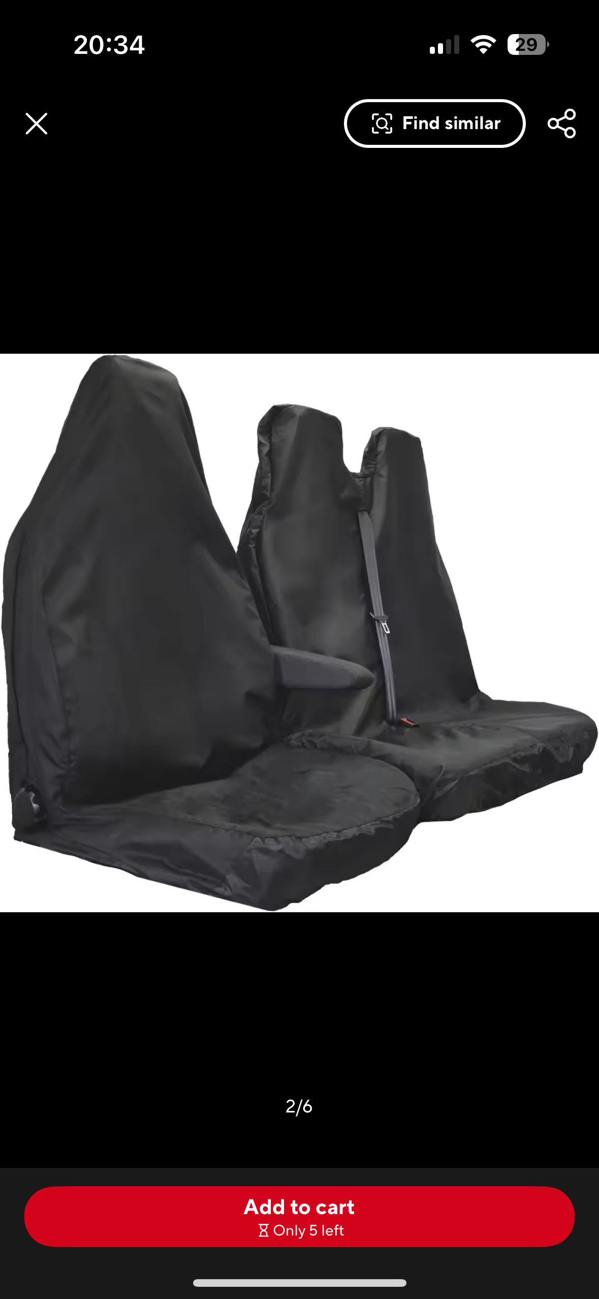 Van Waterproof Seat Cover Transit Custom Car Seat Covers 3 Seats van In Black